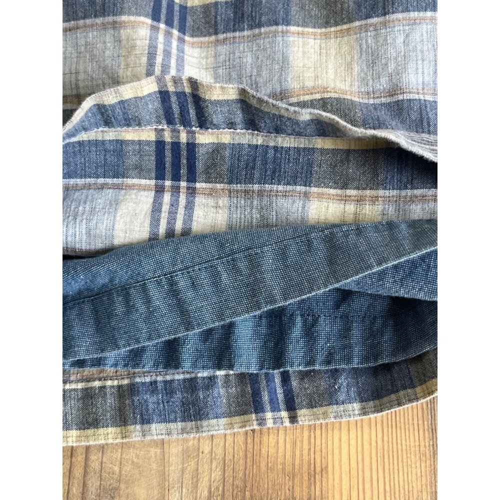 Arizona Jean Co. Sleeveless Pencil Dress Juniors 7 Blue Plaid 90s - Picture 8 of 10